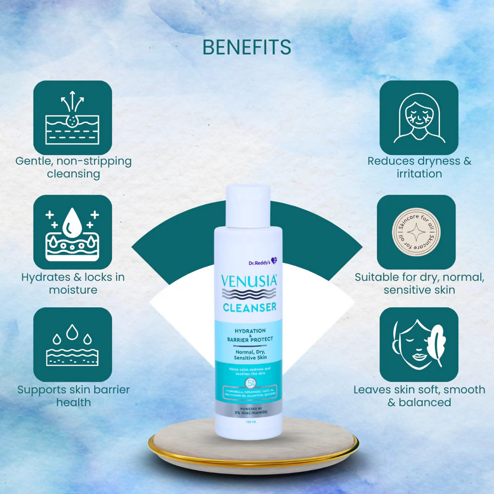 Dr. Reddy's Venusia Hydration & Barrier Protect Cleanser - Swadesiicart