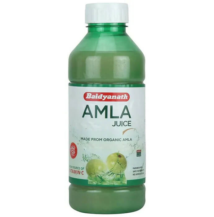 Baidyanath Jhansi Amla Juice | Pure Indian Gooseberry Juice for Immunity & Vitamin C - Swadesiicart