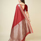 Joban Fashion Red Small Butti Banarasi Silk Sarees | Swadesiicart
