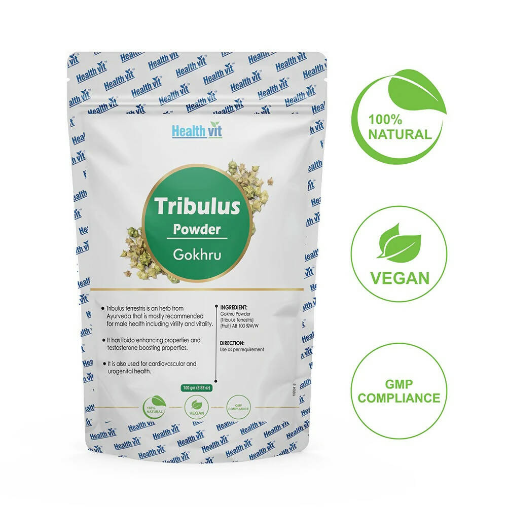 Healthvit Natural Tribulus Powder | Swadesiicart