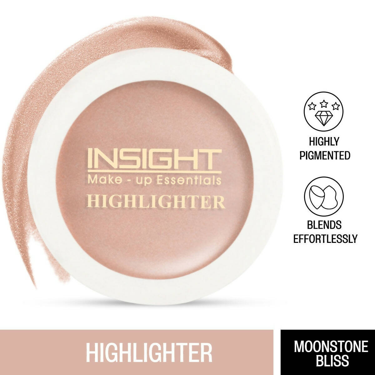 Insight Cosmetics Highlighter - Moonstone Bliss - Swadesiicart