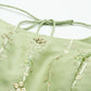 House of Panchhi Pista Green Pure Georgette Embroidered Lehenga & Blouse, Dupatta | Swadesiicart