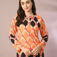 Myshka Women's Multi Printed Round Neck Party Top With Skirt Co-ord set - Swadesiicart
