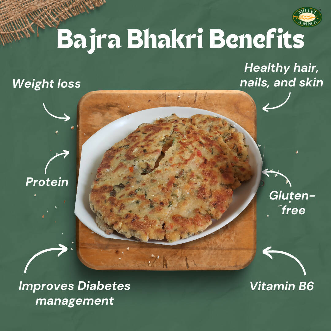 Millet Amma Baked Bajra Methi Bhakhri - Swadesiicart