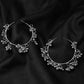 Mominos Fashion Johar Kamal Silver Parrot Hoops and Ghungroo Bali Combo Earrings