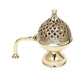CraftVatika Gold-Toned Dhoop Dani Loban With Handle & Incense Stick Holder Showpiece | Swadesiicart
