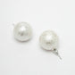 NVR Women's White Color Moon Stud Earrings | Swadesiicart