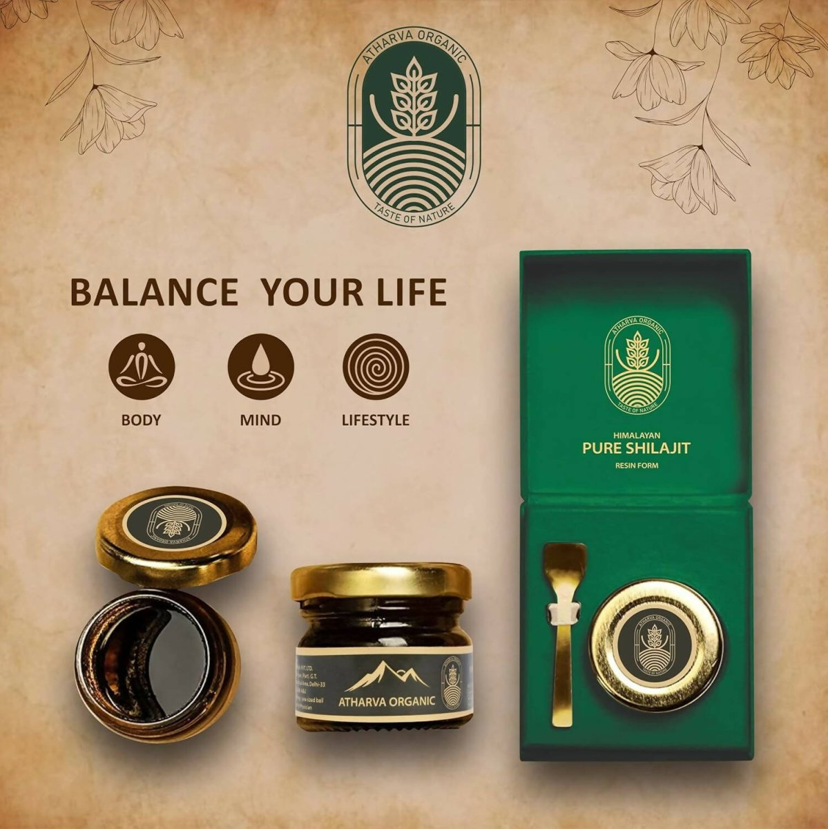 Atharvaa Organic Himalayan Pure Sj | Swadesiicart