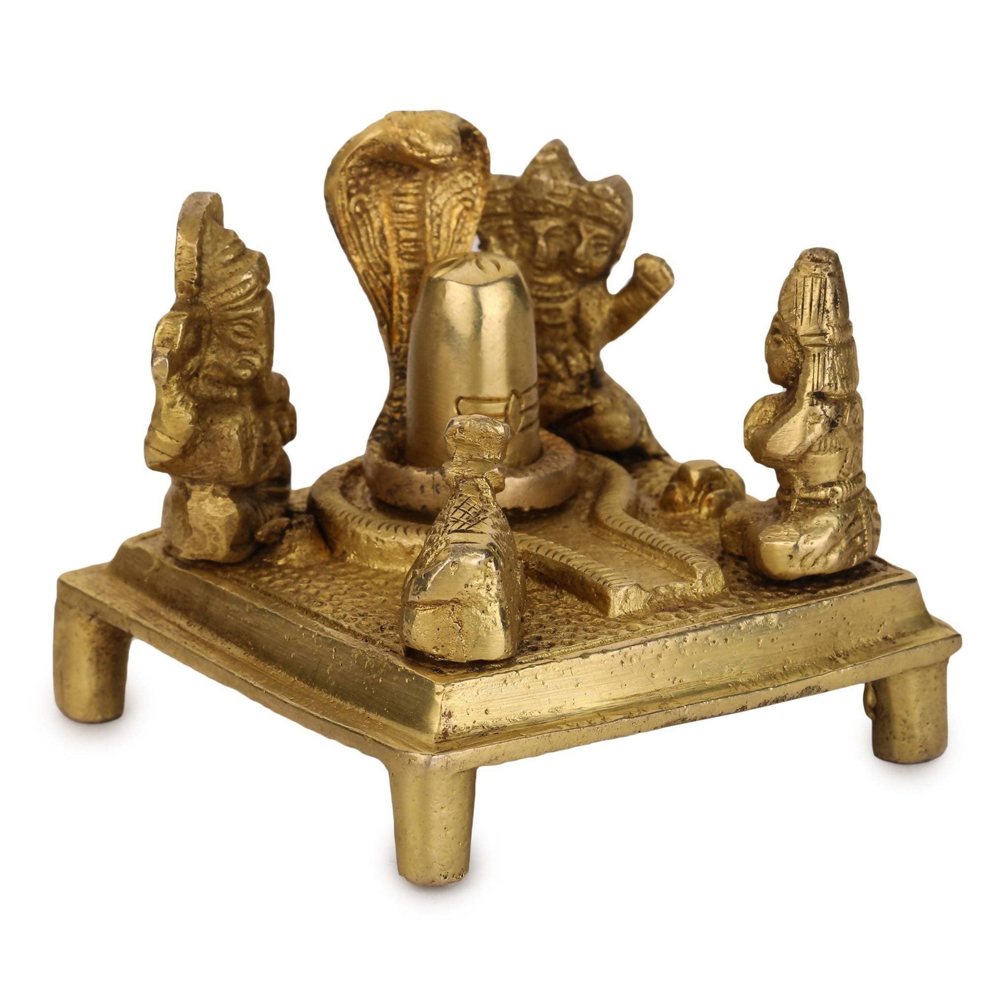 Devlok Shivling with Nandi And Shiv Parivar Idol - Swadesiicart