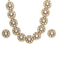 Kundan Choker with Studs Jewellery Set (silver) - Ruby Raang - Swadesiicart
