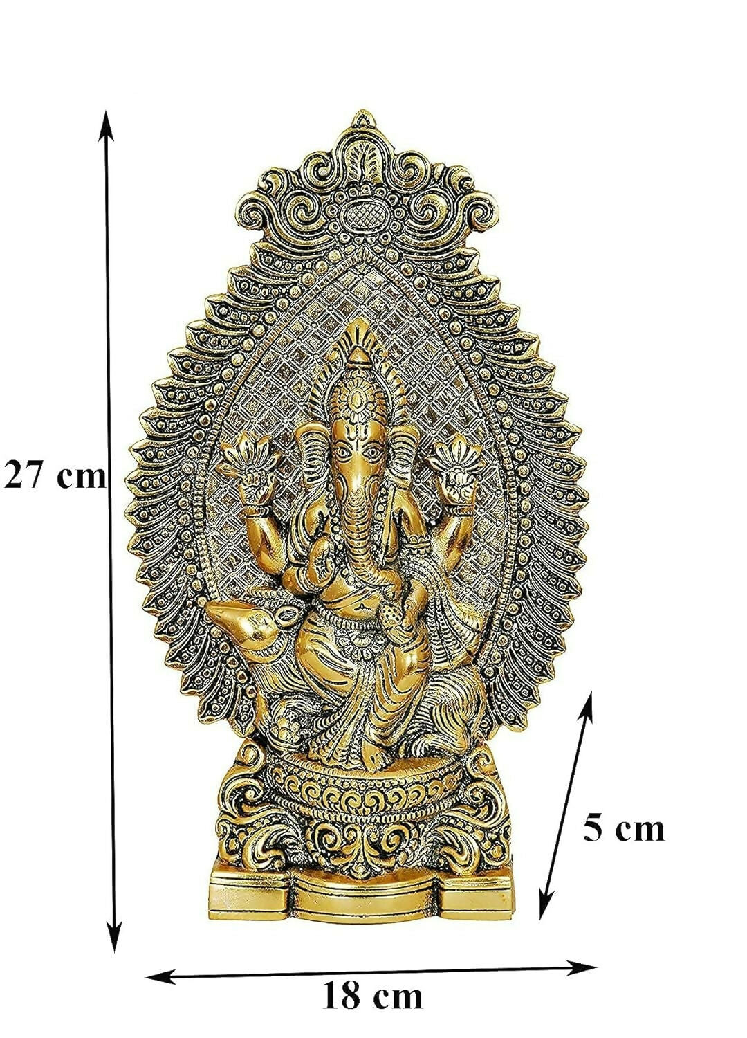 Nexplora Industries Metal Ganesh Idol - Swadesiicart