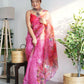 Vamsee Dillagi Dark Pink (Dillagi) Organza Saree - Swadesiicart