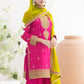 Aarshi Fashions Pink Chinon Wedding Suits