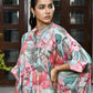 Vaasva Women's Aqua Musline Viscose Digital Printed Kaftan Pant Set | Swadesiicart