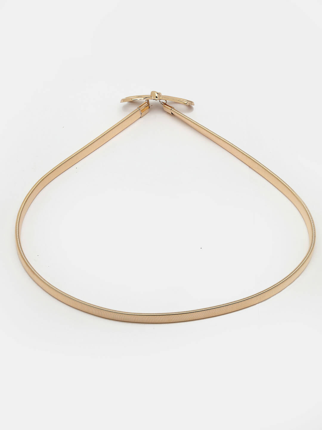 NVR Women Circular Gold-Polished Stretchable Metal Belt | Swadesiicart