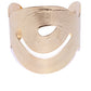 Priyaasi German Silver Gold-Polished Hand Cuff Bracelet For Girls And Women - Swadesiicart