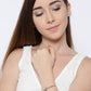Priyaasi Gold-Polished Cuff Bracelet For Girls & Women - Noz2Toz