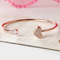 Priyaasi Gold Tone Open Adjustable Fashion Cuff Bracelet Bangle For Women And Girls - Noz2Toz