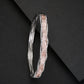 Priyaasi Women Gunmetal-Plated American Diamond Studded Bracelet - Noz2Toz