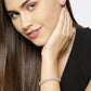 Priyaasi Women Silver-Plated American Diamond Studded Bracelet - Swadesiicart