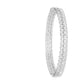 Priyaasi Women Silver-Plated American Diamond Studded Bracelet - Swadesiicart