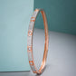 Priyaasi Women Rose Gold-Polished American Diamond Studded Bracelet - Noz2Toz