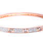 Priyaasi Women Rose Gold-Polished American Diamond Studded Bracelet - Swadesiicart