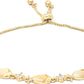 Priyaasi Women Stones Gold-Polished Fish Link Bracelet - Swadesiicart