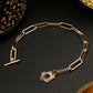 Priyaasi Women Rose Gold-Polished Floral Link Bracelet - Noz2Toz