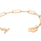 Priyaasi Women Rose Gold-Polished Floral Link Bracelet - Swadesiicart