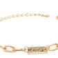 Priyaasi Women Contemparory Stones Rose Gold-Polished Link Bracelet - Swadesiicart