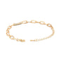 Priyaasi Women Contemparory Stones Rose Gold-Polished Link Bracelet - Swadesiicart