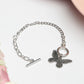 Priyaasi Women Contemparory Silver Plated Butterfly Link Bracelet - Noz2Toz