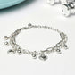 Priyaasi Women Silver Plated Heart Link Bracelet - Noz2Toz