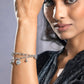 Priyaasi Women Silver Plated Heart Link Bracelet - Swadesiicart