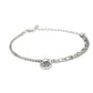 Priyaasi Women Contemporary Silver Plated Heart Link Bracelet - Swadesiicart