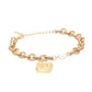 Priyaasi Women Pearls Gold-Polished Link Bracelet - Swadesiicart