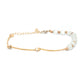 Priyaasi Women White Pearls Rose Gold-Polished Link Bracelet - Swadesiicart