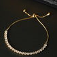 Priyaasi Women American Diamond Gold-Polished Link Bracelet - Noz2Toz