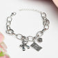 Priyaasi Women Interlinked Sliver Plated Charm Bracelet - Noz2Toz