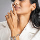 Priyaasi Women Interlinked Sliver Plated Charm Bracelet - Swadesiicart