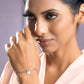 Priyaasi Women Silver Plated Love Link Bracelet - Swadesiicart
