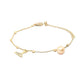 Priyaasi Women American Diamond Pearls Gold-Polished Fishtail Link Bracelet - Swadesiicart