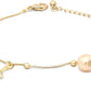 Priyaasi Women American Diamond Pearls Gold-Polished Fishtail Link Bracelet - Swadesiicart