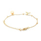 Priyaasi Women American Diamond Pearls Gold-Polished Fishtail Link Bracelet - Swadesiicart