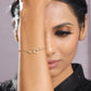 Priyaasi Women American Diamond Gold-Polished Link Bracelet In Circle - Swadesiicart