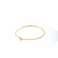 Priyaasi Women American Diamond Gold-Polished Link Bracelet In Circle - Swadesiicart