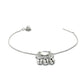 Priyaasi Women Blue Stone Silver Plated Link Bracelet - Swadesiicart