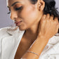 Priyaasi Women Contemparory Stones Silver Plated Link Bracelet - Swadesiicart