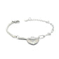 Priyaasi Women Charmer-Silver Plated Heart Link Bracelet - Swadesiicart